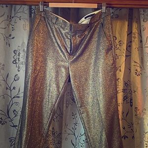 Banana Republic Gold Shimmer Trousers